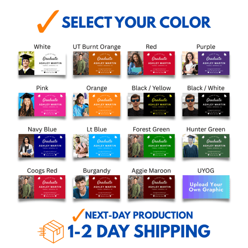 Custom Graduation Banner (Modern) - Fast Turnaround in TX